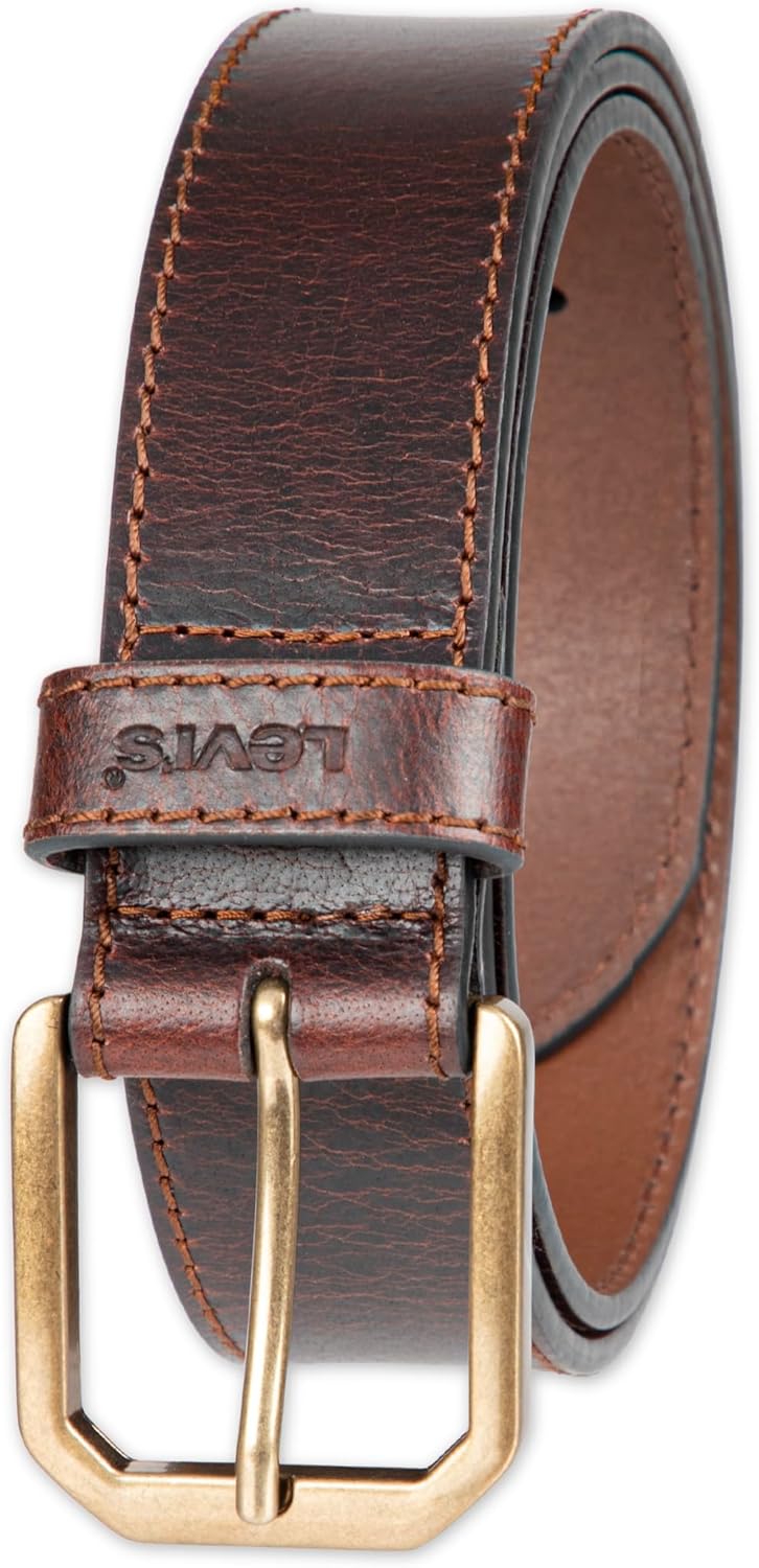 Мужской ремень Levi's из коричневой и бежевой кожи для повседневной носки. Джинсы., Burnished Brown
Мужской ремень Levi's из коричневой и бежевой кожи для повседневной носки. Джинсы., Burnished Brown