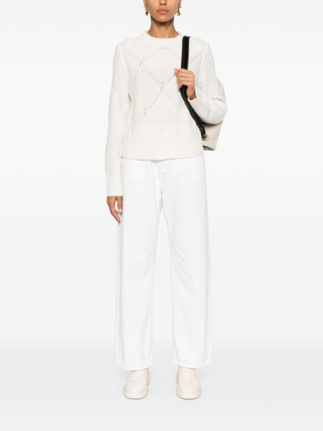 Fabiana Filippi свитер с пайетками, белый
Fabiana Filippi свитер с пайетками, белый