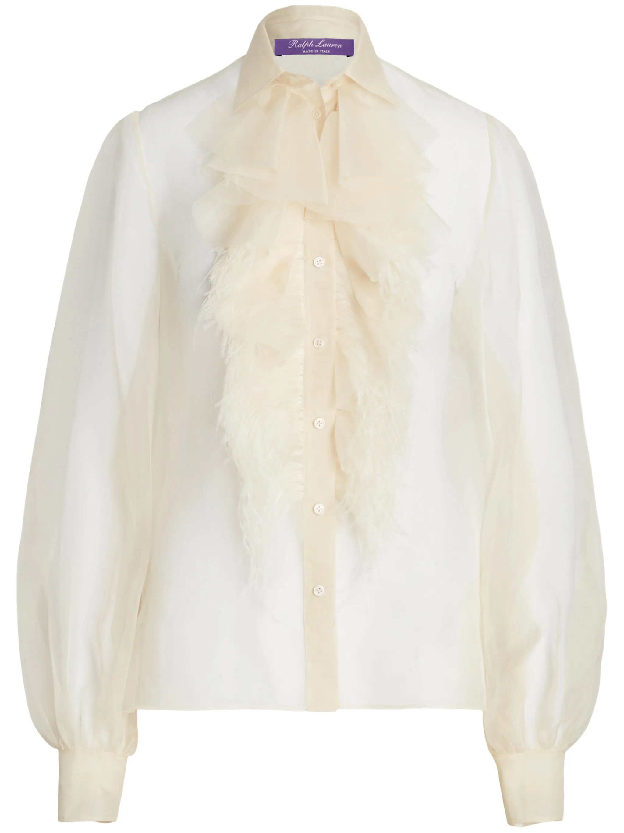 Рубашка из органзы с длинными рукавами Ralph Lauren Collection, бежевый
Рубашка из органзы с длинными рукавами Ralph Lauren Collection, бежевый