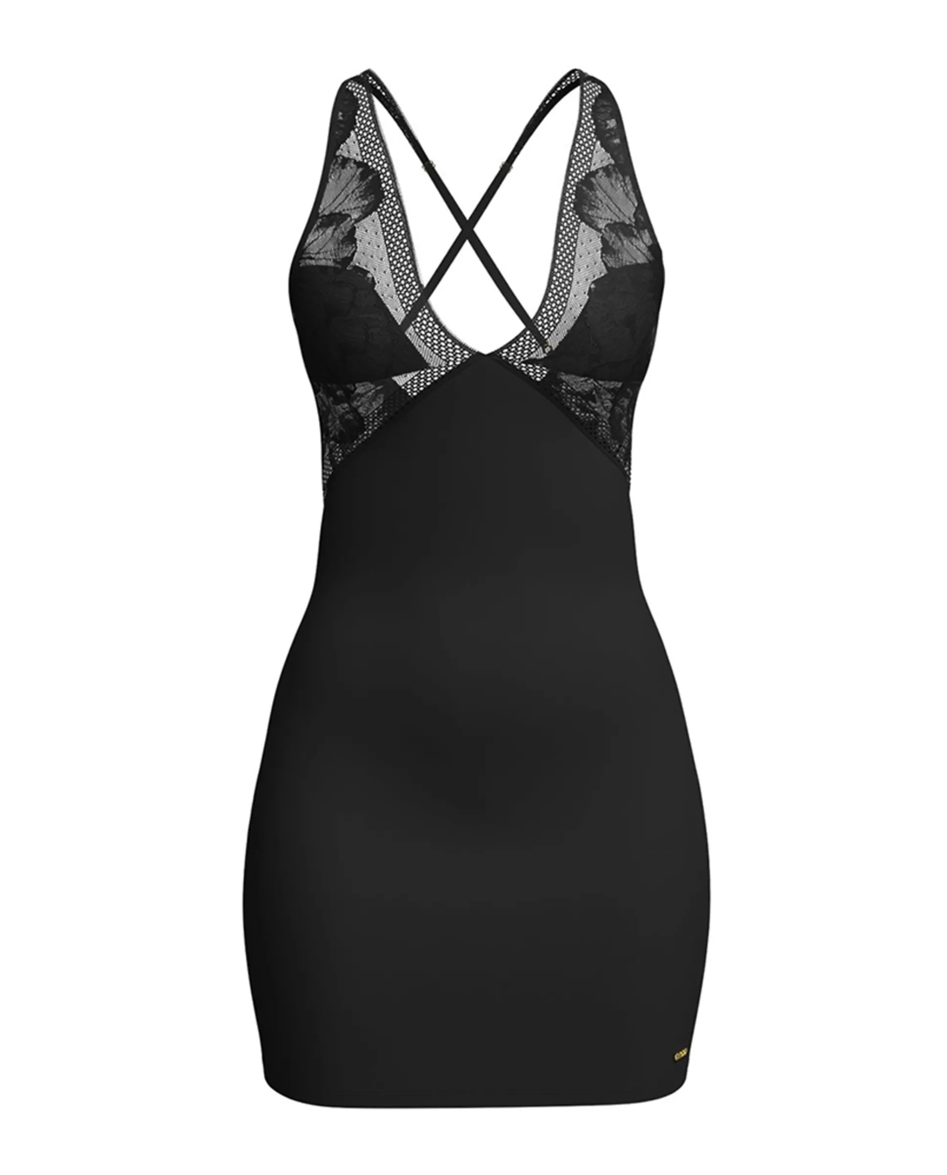 Длинный ночнушка на бретелях до колена с v-образным вырезом черного цвета и кружевной отделкой Boss, черный
Длинный ночнушка на бретелях до колена с v-образным вырезом черного цвета и кружевной отделкой Boss, черный