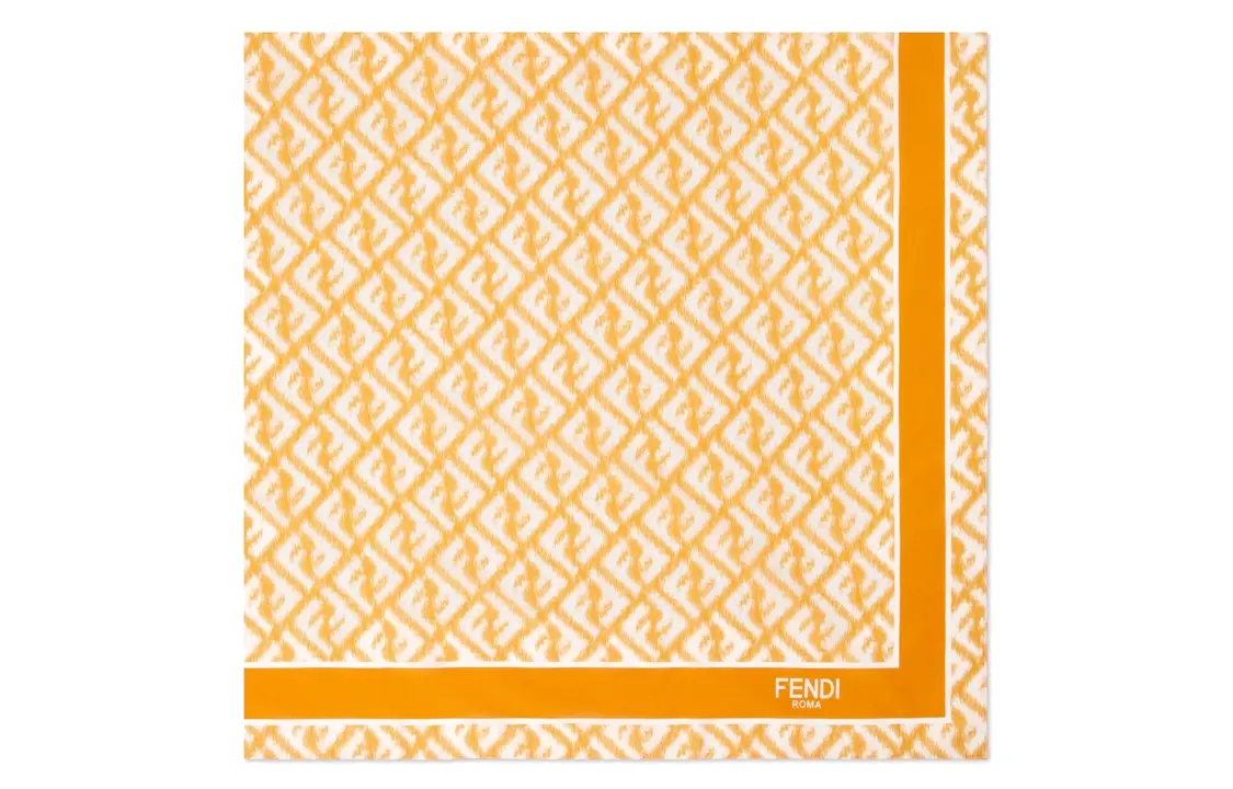 Хлопковый вязаный шарф мужской оранжевый FENDI
Хлопковый вязаный шарф мужской оранжевый FENDI