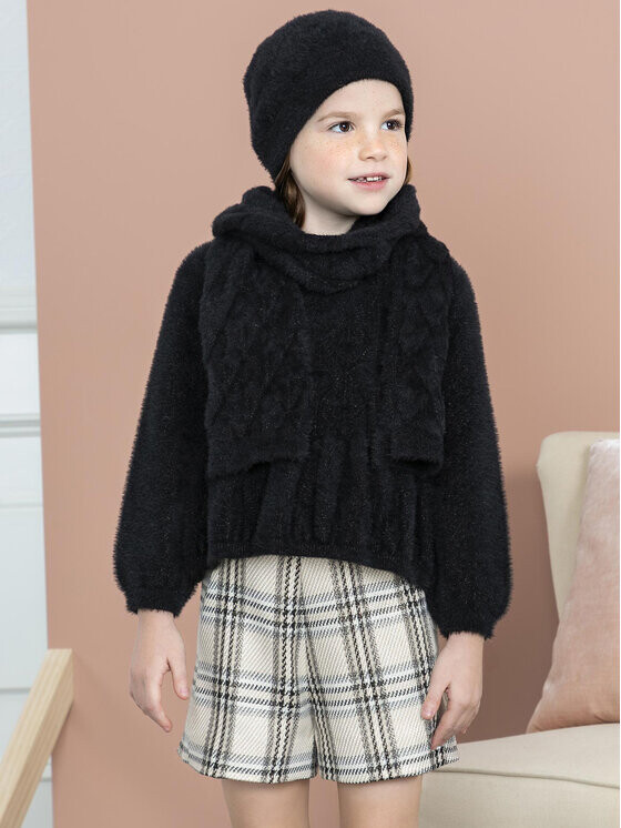 Тканевые шорты стандартного кроя Abel & Lula, экрю 
Тканевые шорты стандартного кроя Abel & Lula, экрю