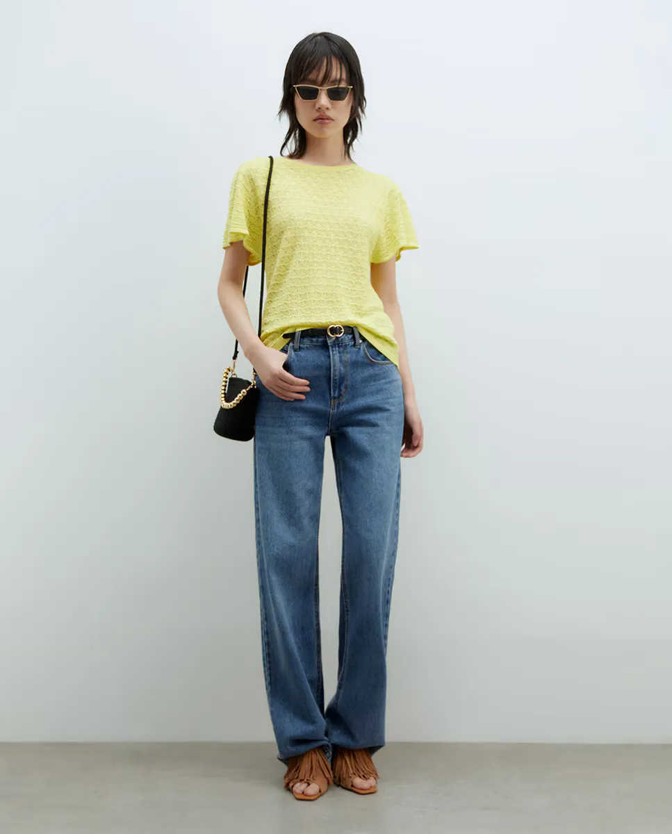 Кофта с коротким рукавом в стиле манга Sfera, желтый
Кофта с коротким рукавом в стиле манга Sfera, желтый