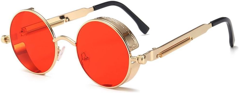 Солнцезащитные очки в стиле стимпанк с двойными пружинными дужками, круглые, с защитой от УФ-излучения UV400, мужские, модные солнцезащитные очки в стиле панк TYUVIVO, A-red
Солнцезащитные очки в стиле стимпанк с двойными пружинными дужками, круглые, с защитой от УФ-излучения UV400, мужские, модные солнцезащитные очки в стиле панк TYUVIVO, A-red