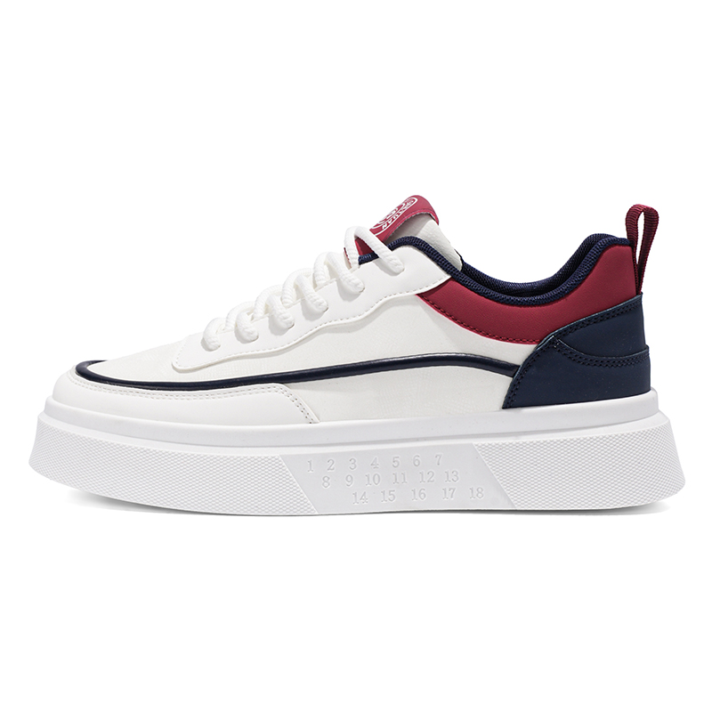 BOLE Скользоустойчивые, износостойкие, дышащие, легкие мужские скейтерские кеды низкие белые с красным, цвет White Red
BOLE Скользоустойчивые, износостойкие, дышащие, легкие мужские скейтерские кеды низкие белые с красным, цвет White Red