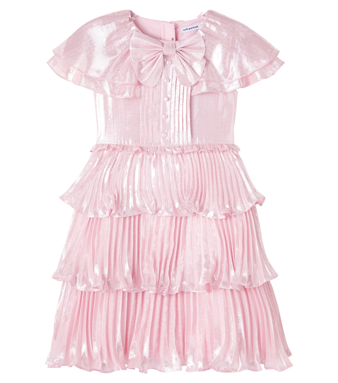 Многоярусное платье из смесового шелка Self-Portrait Kids, розовый
Многоярусное платье из смесового шелка Self-Portrait Kids, розовый