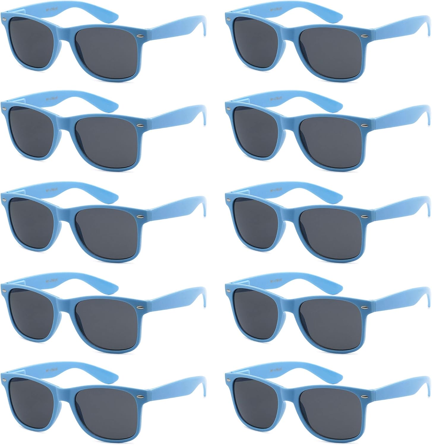 Солнцезащитные очки с защитой от УФ-излучения для мужчин и женщин – легкие и прочные, унисекс, в стиле ретро 80-х, с гибкими шарнирами, упаковка из 10 штук Got Shades, Carolina Blue | Smoke
Солнцезащитные очки с защитой от УФ-излучения для мужчин и женщин – легкие и прочные, унисекс, в стиле ретро 80-х, с гибкими шарнирами, упаковка из 10 штук Got Shades, Carolina Blue | Smoke