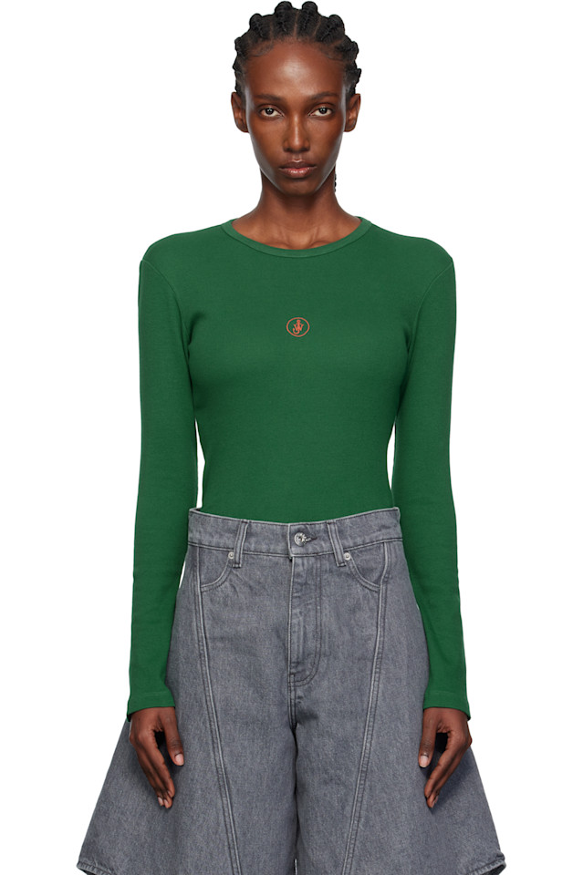 Jw Anderson Футболка с вышивкой в виде зеленого якоря
Jw Anderson Футболка с вышивкой в виде зеленого якоря