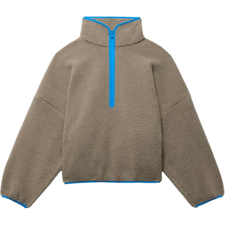 Походная флисовая куртка с полумолнией Fear Of God Athletics, хаки
Походная флисовая куртка с полумолнией Fear Of God Athletics, хаки