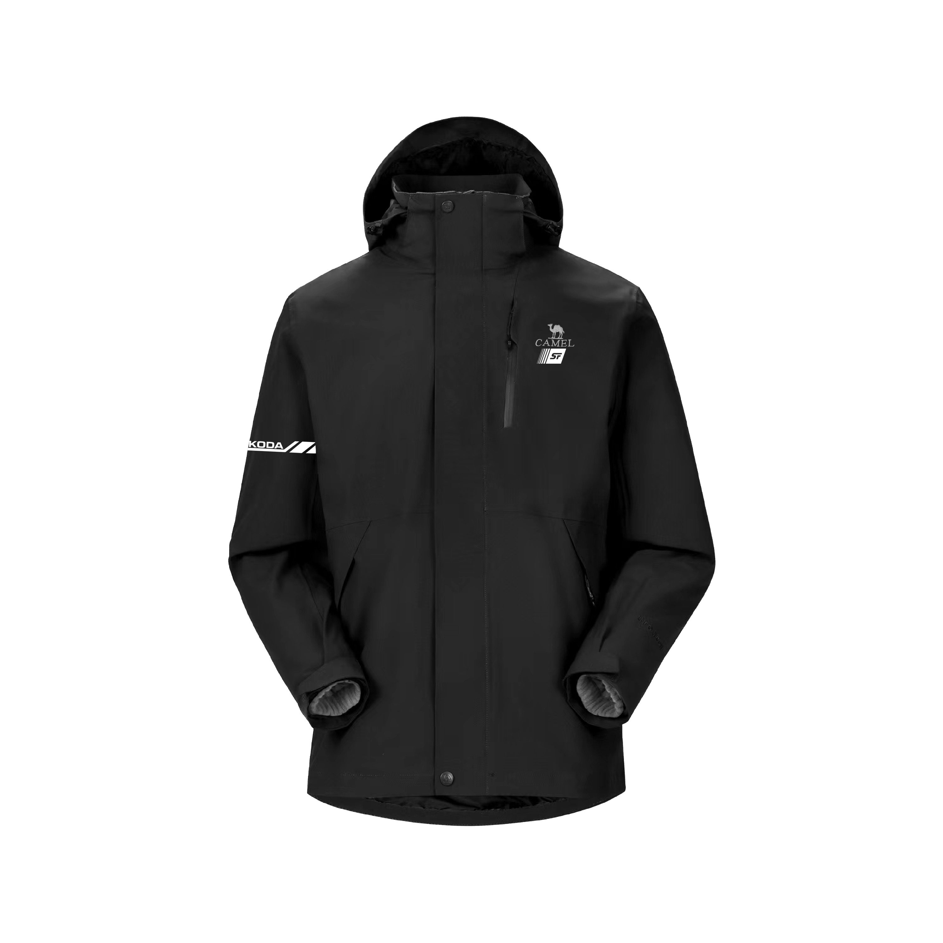 CAMEL Ветровка All weather Unisex Phantom Black с капюшоном
CAMEL Ветровка All weather Unisex Phantom Black с капюшоном