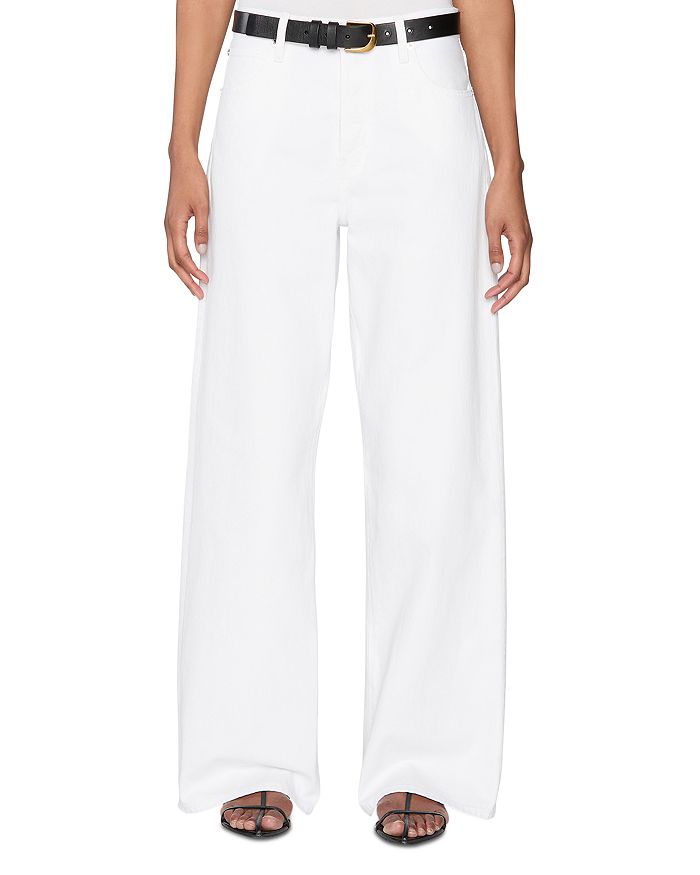 Свободные джинсы с широкими штанинами в белом цвете FRAME, белый
Свободные джинсы с широкими штанинами в белом цвете FRAME, белый