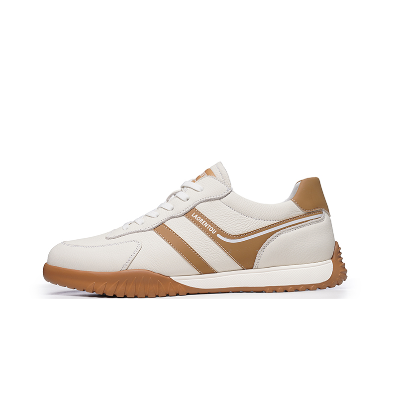 LAORENTOU Мужские противоскользящие кэжуал кеды бело-абрикосовые, цвет White Apricot 
LAORENTOU Мужские противоскользящие кэжуал кеды бело-абрикосовые, цвет White Apricot