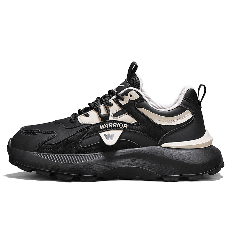WARRIOR Антискользящие износостойкие мужские низкие кеды повседневные - черный бежевый, цвет Black Beige
WARRIOR Антискользящие износостойкие мужские низкие кеды повседневные - черный бежевый, цвет Black Beige