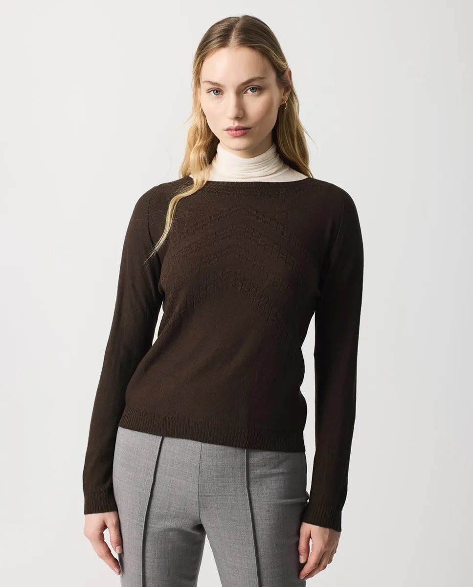 Женский джемпер с деталями на плечах Escorpion, коричневый
Женский джемпер с деталями на плечах Escorpion, коричневый