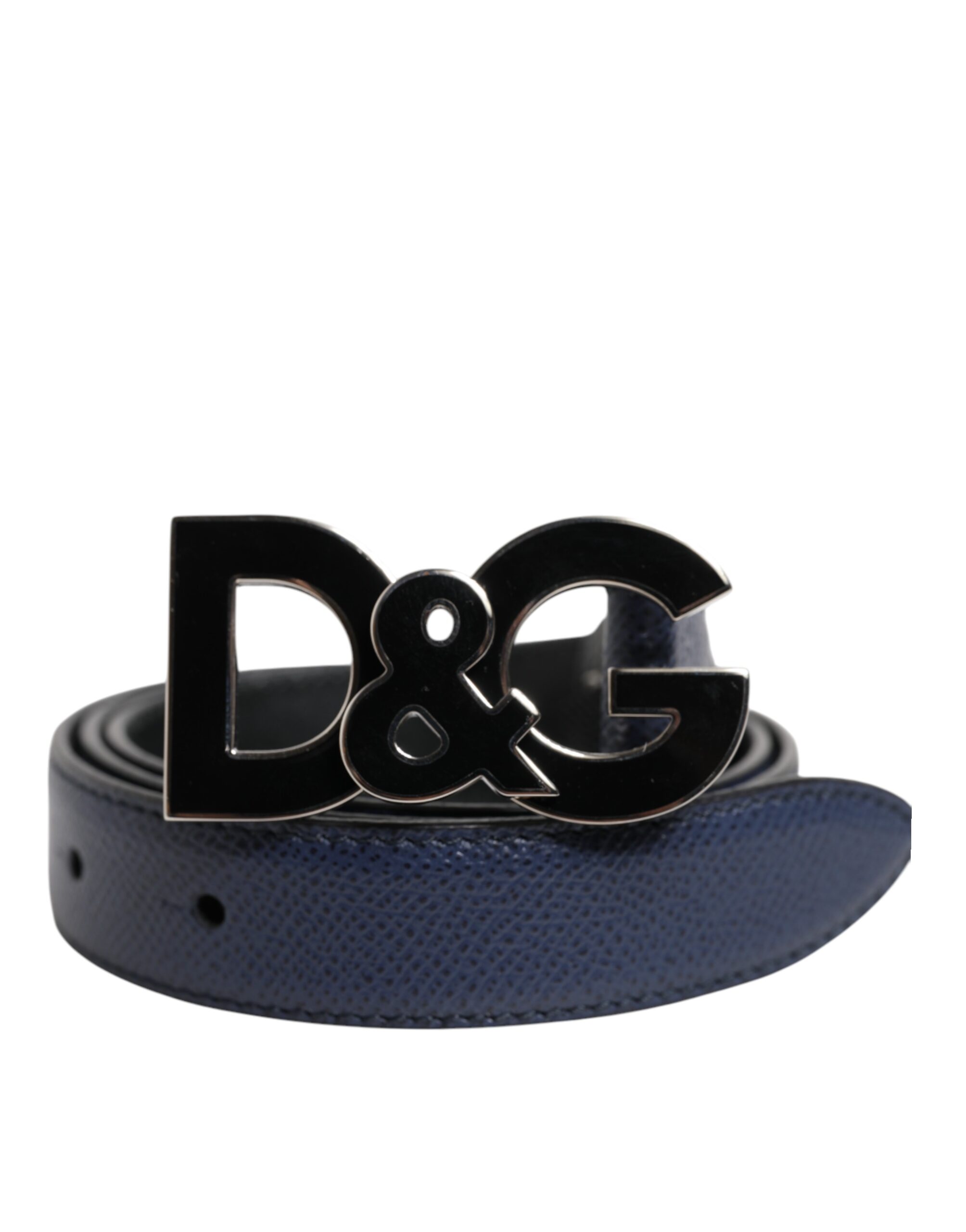 Ремень из синей кожи с классической металлической пряжкой и логотипом DG Dolce & Gabbana, синий
Ремень из синей кожи с классической металлической пряжкой и логотипом DG Dolce & Gabbana, синий