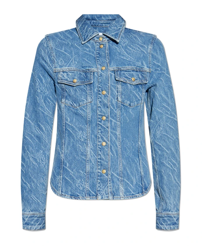 Джинсовая рубашка Ganni, синий
Джинсовая рубашка Ganni, синий