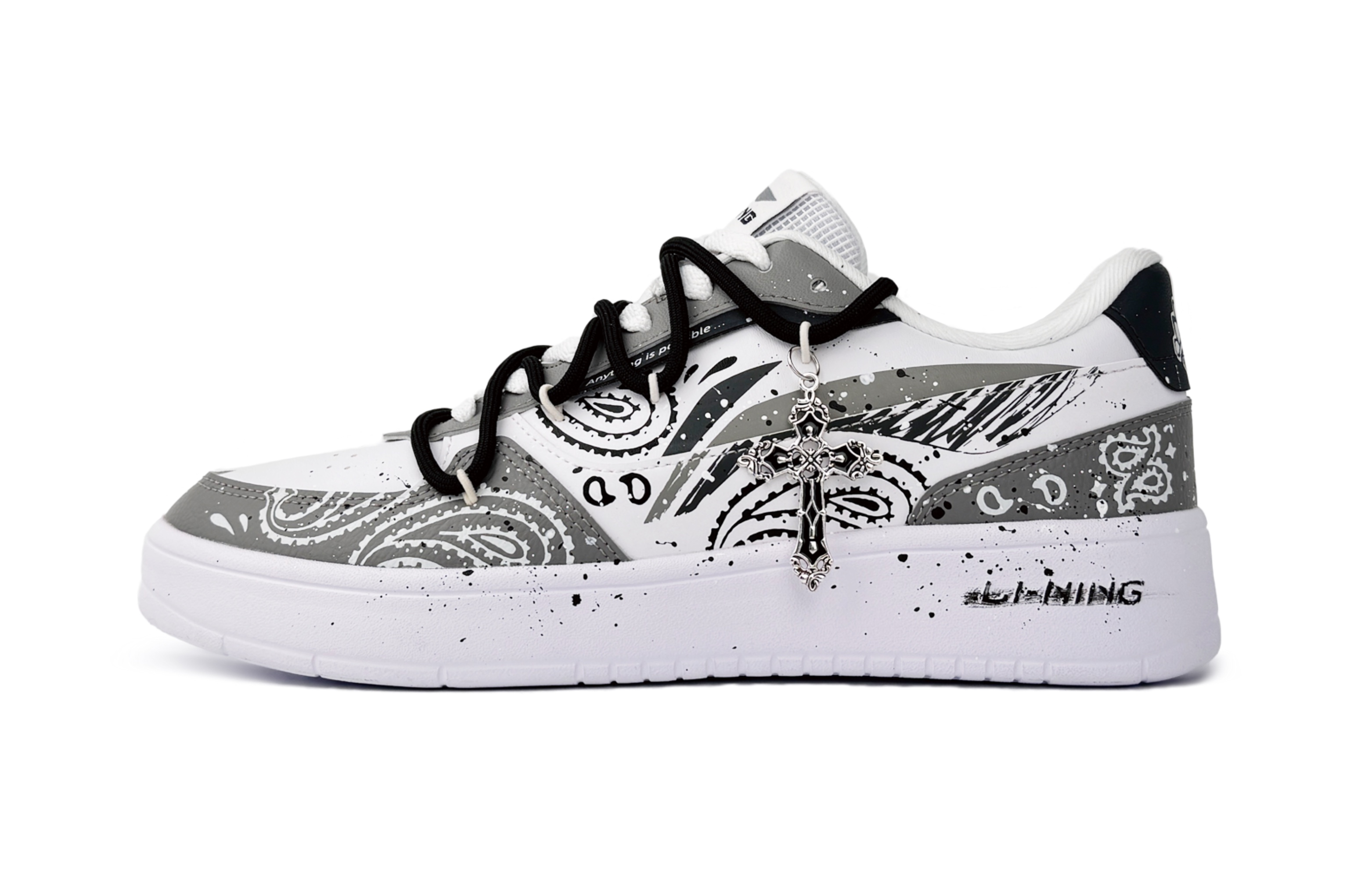 LINING Нескользящие и износостойкие дышащие низкие кроссовки для скейтбординга, мужские, серо-белые
LINING Нескользящие и износостойкие дышащие низкие кроссовки для скейтбординга, мужские, серо-белые