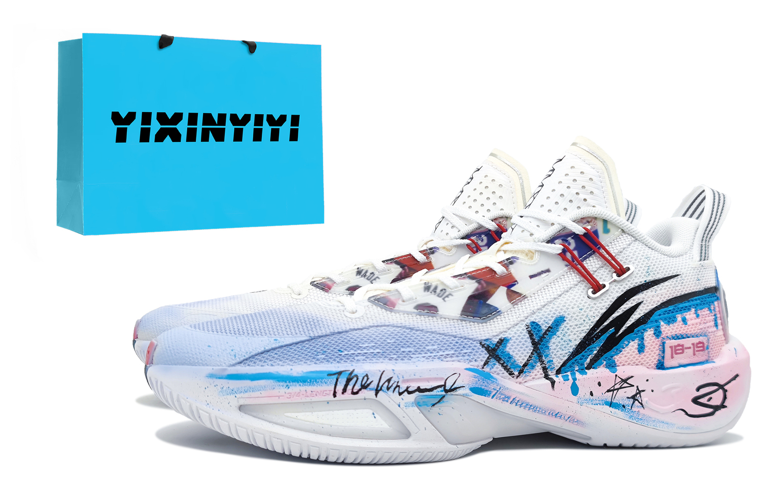 LINING Лининг Крэк Вариэйшн 9 Амортизирующие с противоскользящими свойствами низкие баскетбольные кроссовки мужские сине-розовые, цвет Blue Pink (Shopping Bag)
LINING Лининг Крэк Вариэйшн 9 Амортизирующие с противоскользящими свойствами низкие баскетбольные кроссовки мужские сине-розовые, цвет Blue Pink (Shopping Bag)