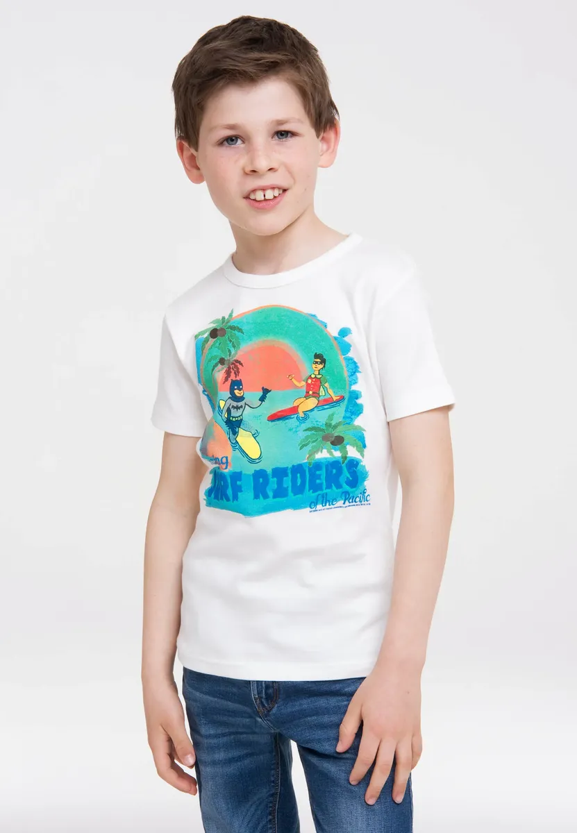 Футболка Logoshirt "DC — Batman & Robin — Surf Riders" с принтом "Бэтмен и Робин", белый
Футболка Logoshirt "DC — Batman & Robin — Surf Riders" с принтом "Бэтмен и Робин", белый