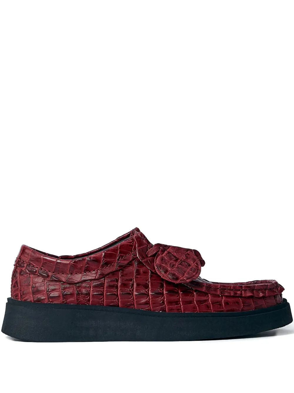 Туфли Torview с тиснением под кожу крокодила Martine Rose, красный 
Туфли Torview с тиснением под кожу крокодила Martine Rose, красный