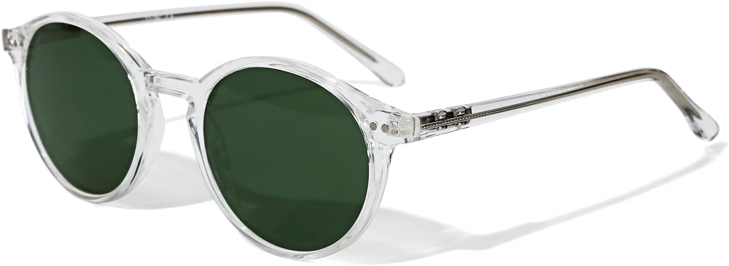 Винтажные маленькие круглые солнцезащитные очки TIJN для женщин и мужчин, стильные поляризованные цветные линзы UV400, тонированные солнцезащитные очки, классические солнцезащитные очки, 01.transparent Frame / Green Lens
Винтажные маленькие круглые солнцезащитные очки TIJN для женщин и мужчин, стильные поляризованные цветные линзы UV400, тонированные солнцезащитные очки, классические солнцезащитные очки, 01.transparent Frame / Green Lens