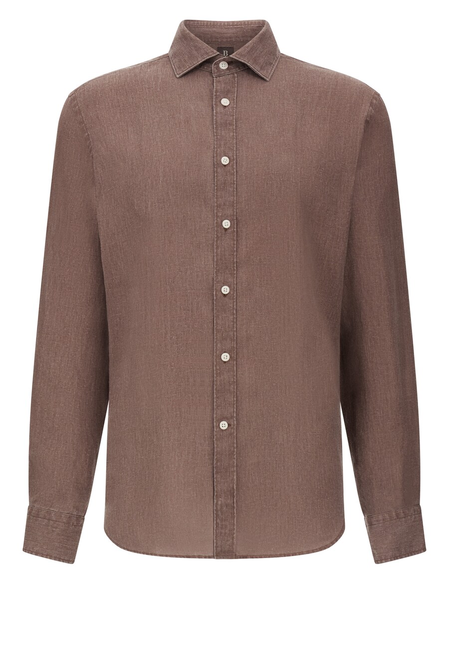 Рубашка на пуговицах классического кроя Boggi Milano, серо-коричневый
Рубашка на пуговицах классического кроя Boggi Milano, серо-коричневый