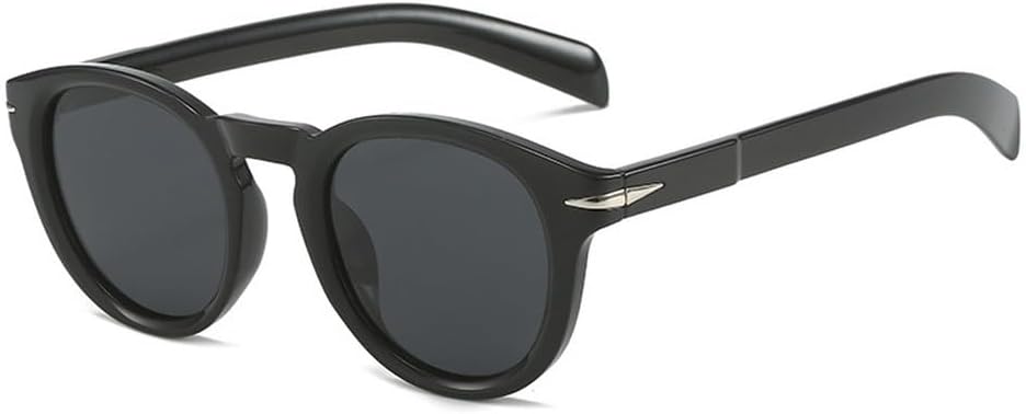 Мужские солнцезащитные очки круглой формы в винтажном стиле с защитой от УФ-излучения UV400; женские солнцезащитные очки в тренде с заклепками TKKTLLT, Glossy Black Grey
Мужские солнцезащитные очки круглой формы в винтажном стиле с защитой от УФ-излучения UV400; женские солнцезащитные очки в тренде с заклепками TKKTLLT, Glossy Black Grey