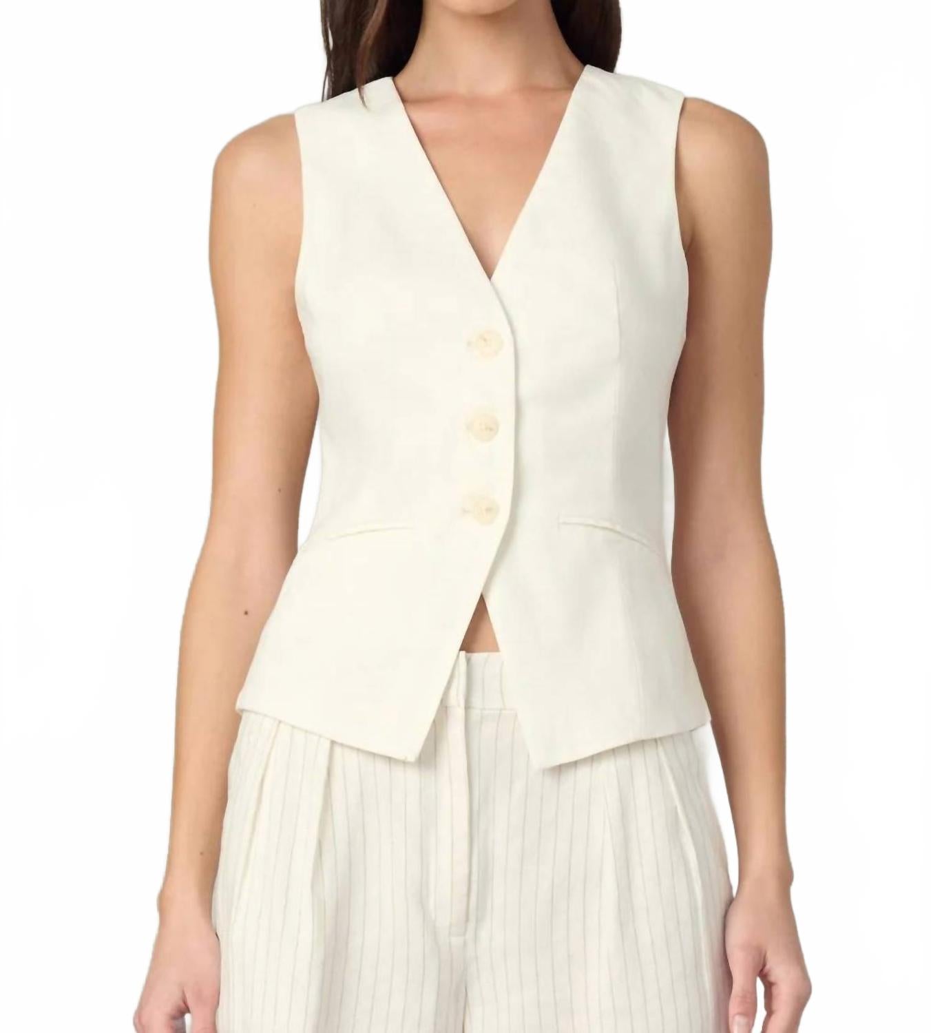 Жилет Maeve с V-образным вырезом цвета экрю Joe'S Jeans, экрю
Жилет Maeve с V-образным вырезом цвета экрю Joe'S Jeans, экрю