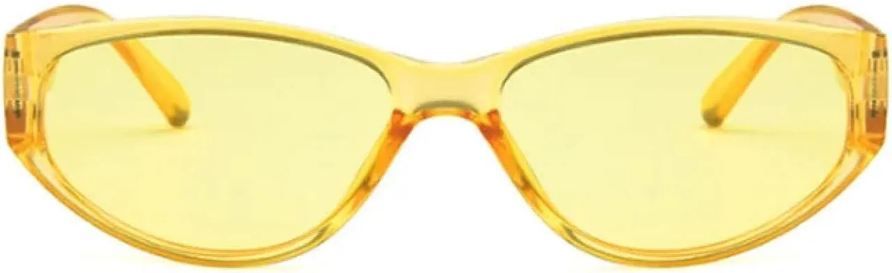 Модные маленькие цельные солнцезащитные очки для женщин в винтажном стиле «кошачий глаз», уникальные панк-очки с защитой от УФ-излучения UV400 VVTWSSW, Yellow
Модные маленькие цельные солнцезащитные очки для женщин в винтажном стиле «кошачий глаз», уникальные панк-очки с защитой от УФ-излучения UV400 VVTWSSW, Yellow