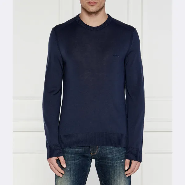 Свитер стандартного кроя из шерсти Avac Boss, синий
Свитер стандартного кроя из шерсти Avac Boss, синий