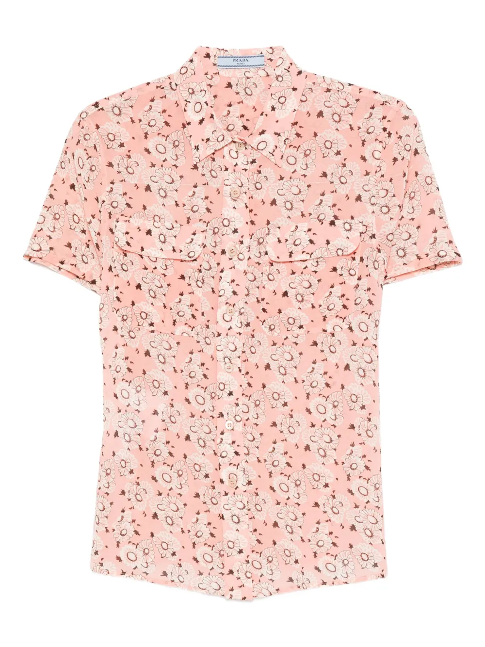 Блузка с цветочным принтом Prada, розовый
Блузка с цветочным принтом Prada, розовый