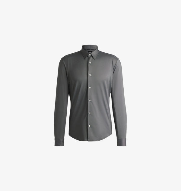 Рубашка из эластичной ткани с длинными рукавами Boss, черный
Рубашка из эластичной ткани с длинными рукавами Boss, черный