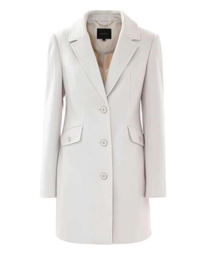 Пальто с воротником с лацканами Kocca, бежевый
Пальто с воротником с лацканами Kocca, бежевый