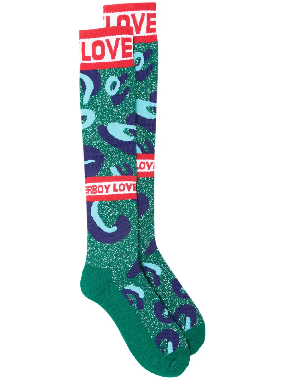 Носки Monster с люрексом Charles Jeffrey Loverboy, зеленый
Носки Monster с люрексом Charles Jeffrey Loverboy, зеленый