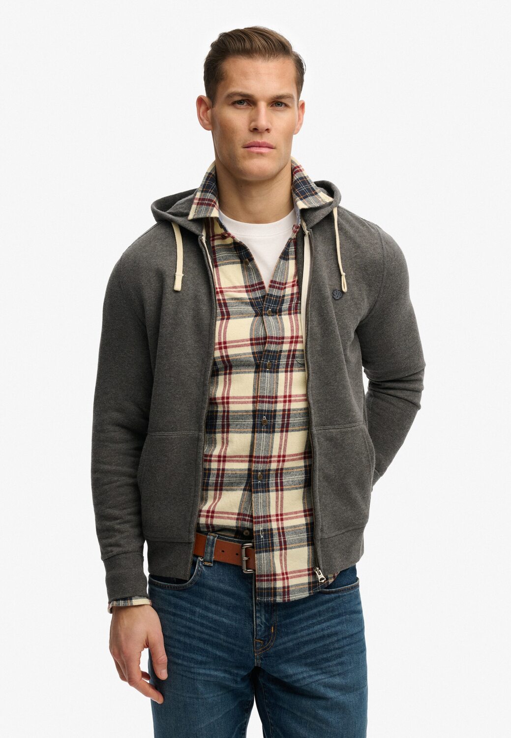 Superdry & Co Толстовка с молнией в темно-сером цвете
Superdry & Co Толстовка с молнией в темно-сером цвете