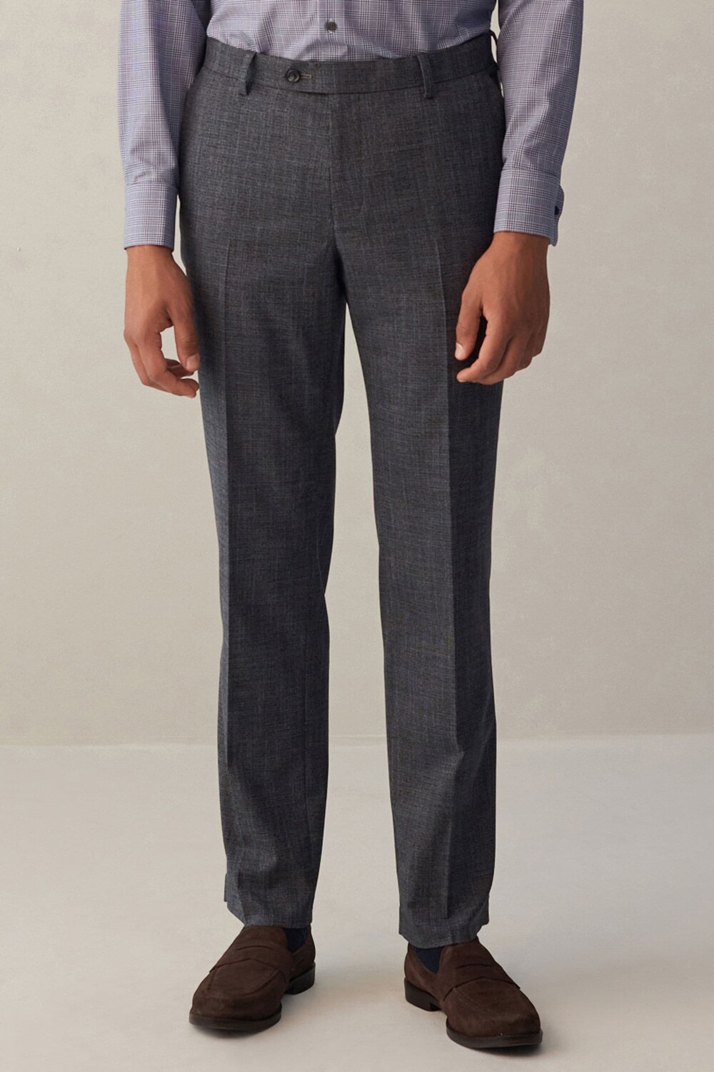 Костюмные брюки Next, синий 
Костюмные брюки Next, синий