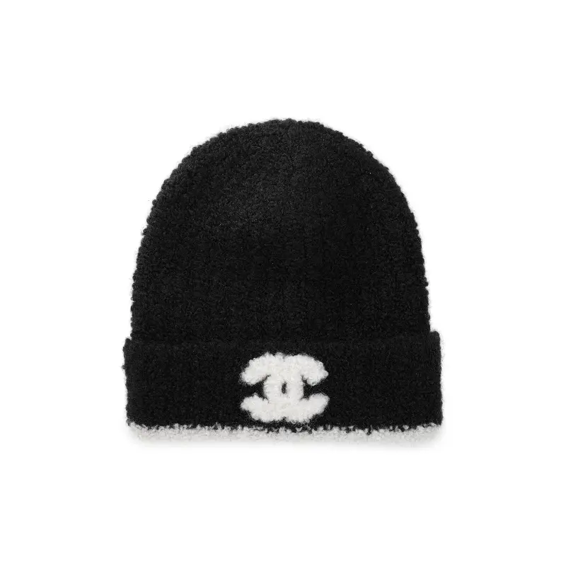 CHANEL Пряжа Женская черная шапка бини, Black
CHANEL Пряжа Женская черная шапка бини, Black