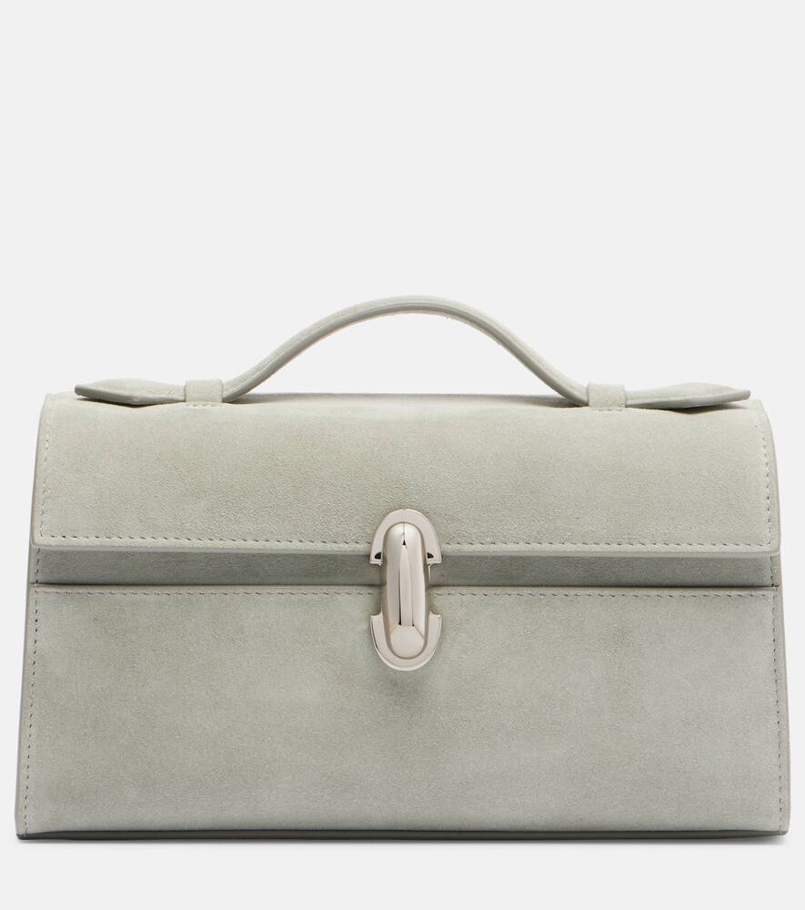 Симметричная замшевая сумка-тоут Savette, Mist
Симметричная замшевая сумка-тоут Savette, Mist