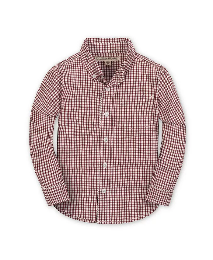 Рубашка с длинными рукавами из органического эластичного поплина для мальчиков и девочек Hope & Henry, красный
Рубашка с длинными рукавами из органического эластичного поплина для мальчиков и девочек Hope & Henry, красный