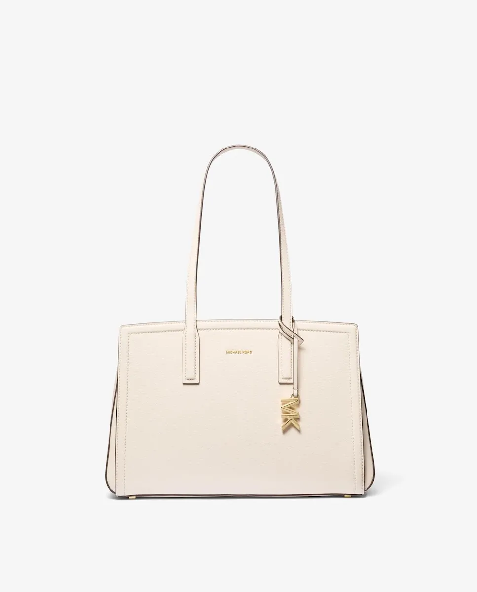 Сумка через плечо тоут Laila из кожи Michael Michael Kors, кремовый
Сумка через плечо тоут Laila из кожи Michael Michael Kors, кремовый