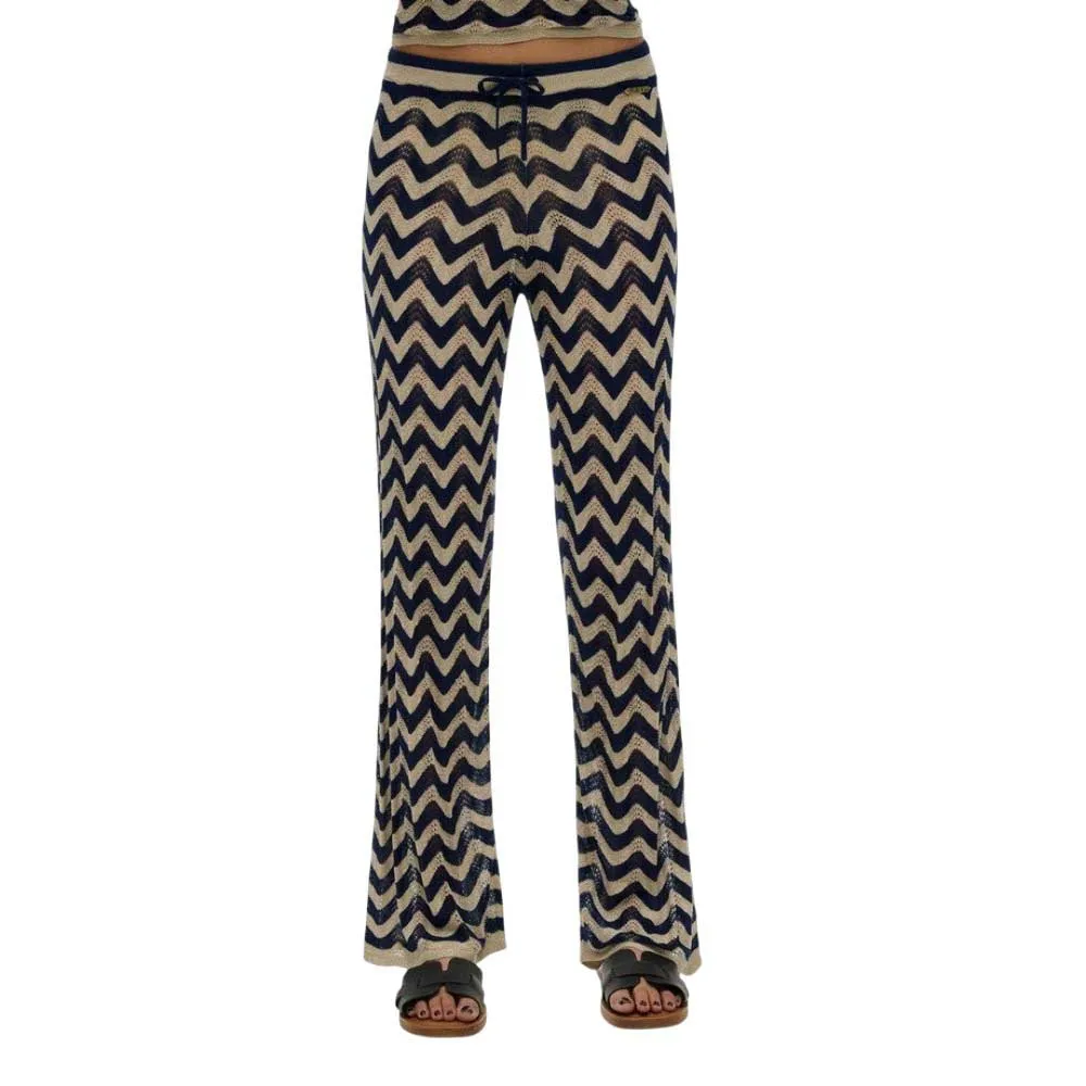 Брюки Superdry Zigzag Knit Wide, коричневый 
Брюки Superdry Zigzag Knit Wide, коричневый