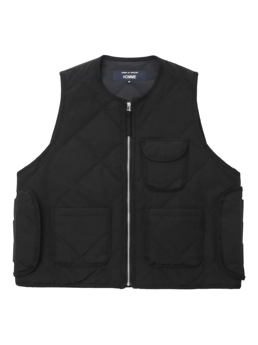 Стеганый жилет на молнии Comme Des Garçons Homme, черный
Стеганый жилет на молнии Comme Des Garçons Homme, черный