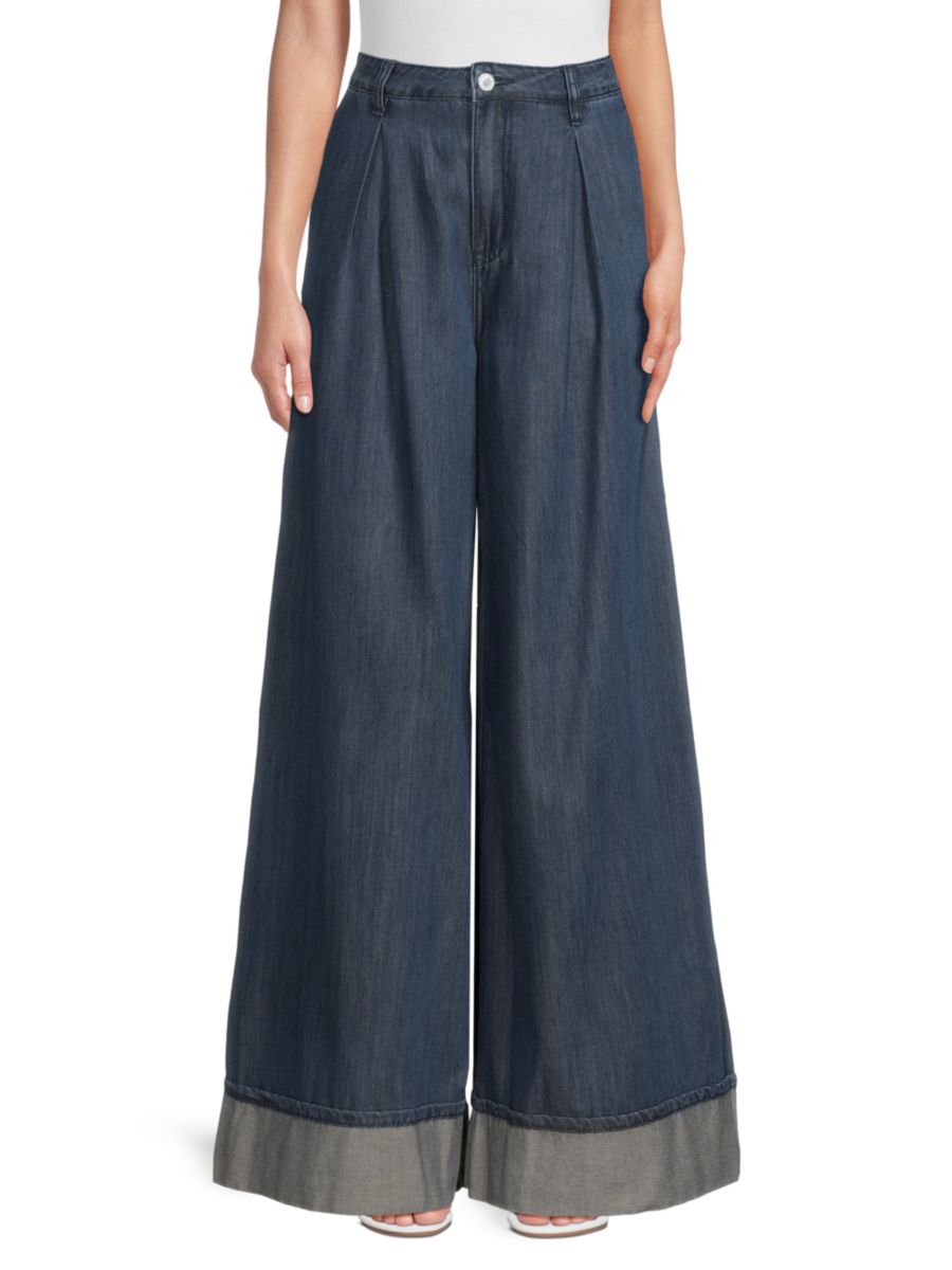 Джинсы с широкими штанинами и манжетами WeWoreWhat, цвет Mid Wash
Джинсы с широкими штанинами и манжетами WeWoreWhat, цвет Mid Wash