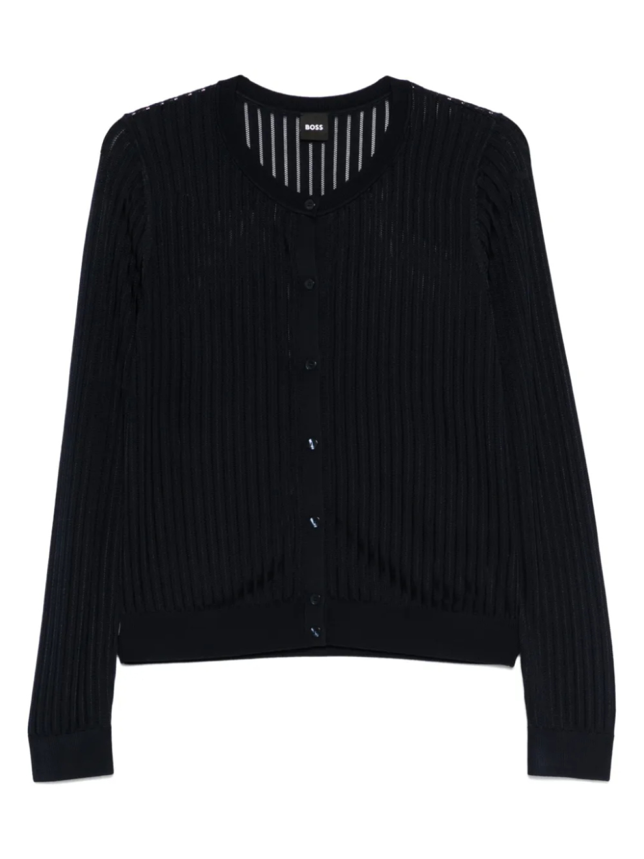 Кардиган в рубчик BOSS, синий
Кардиган в рубчик BOSS, синий