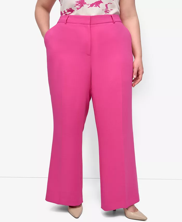 Широкие брюки Aero Crepe с высокой талией и широкими штанинами больших размеров DKNY, розовый
Широкие брюки Aero Crepe с высокой талией и широкими штанинами больших размеров DKNY, розовый