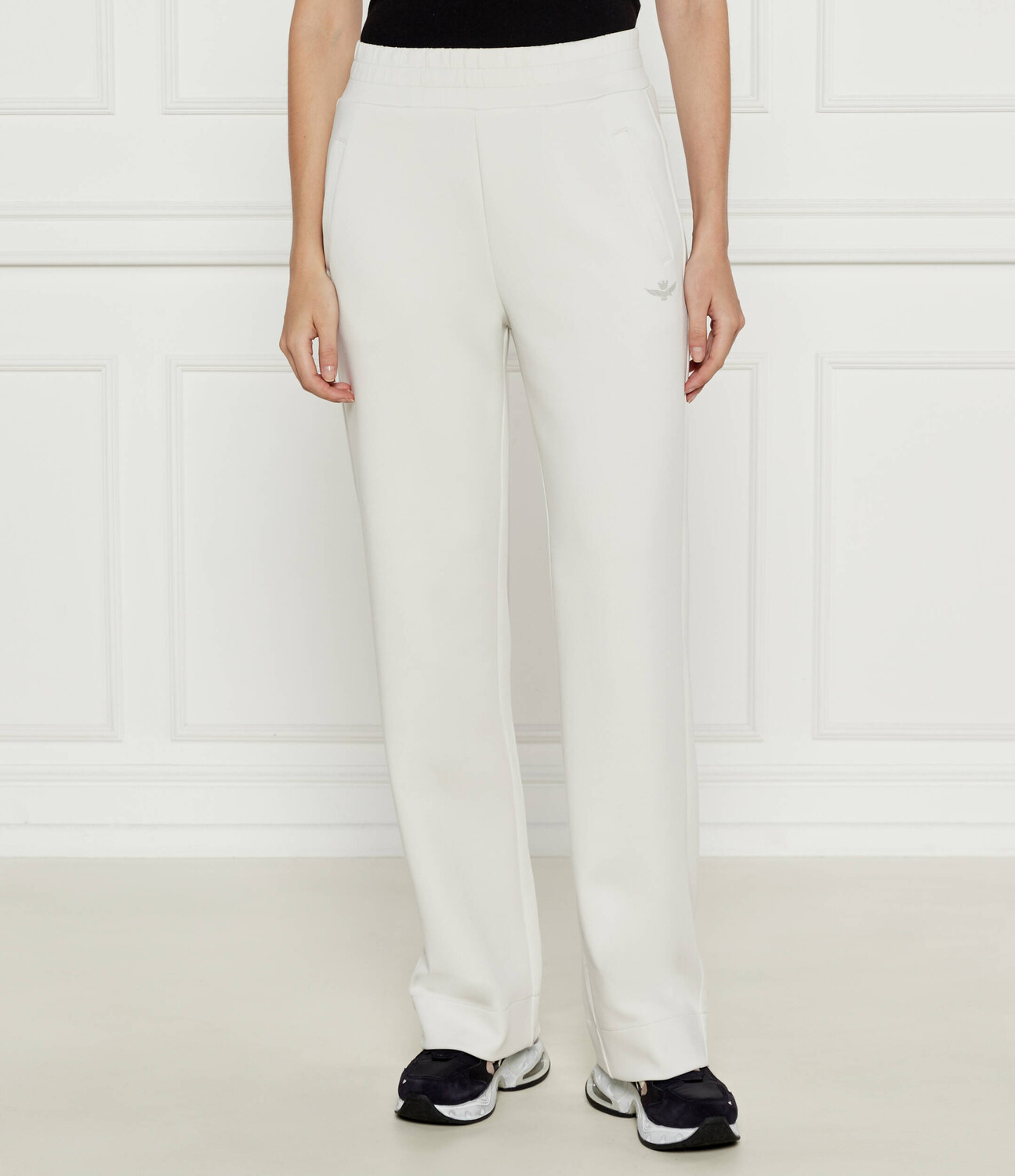 Брюки Aeronautica Militare flare fit, кремовый 
Брюки Aeronautica Militare flare fit, кремовый