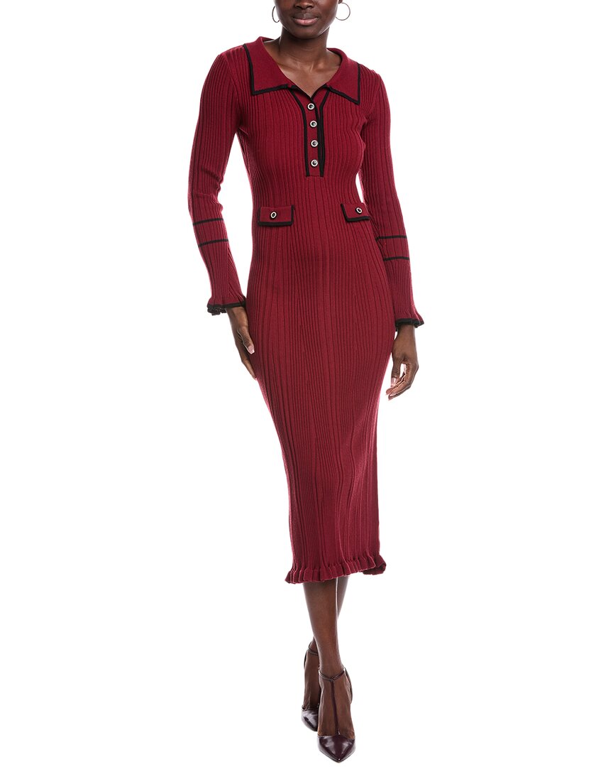 JL LUXE Макси-свитерное платье, красный
JL LUXE Макси-свитерное платье, красный