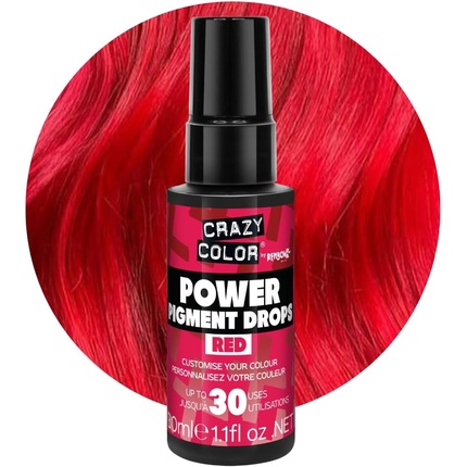 Red Power Pigments Ультраконцентрированный индивидуальный тонер и полуперманентный краситель, веганская формула 30 мл Crazy Color
Red Power Pigments Ультраконцентрированный индивидуальный тонер и полуперманентный краситель, веганская формула 30 мл Crazy Color