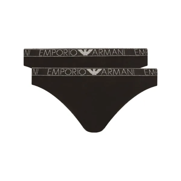 Комплект нижнего белья из 2 стрингов Emporio Armani, черный
Комплект нижнего белья из 2 стрингов Emporio Armani, черный