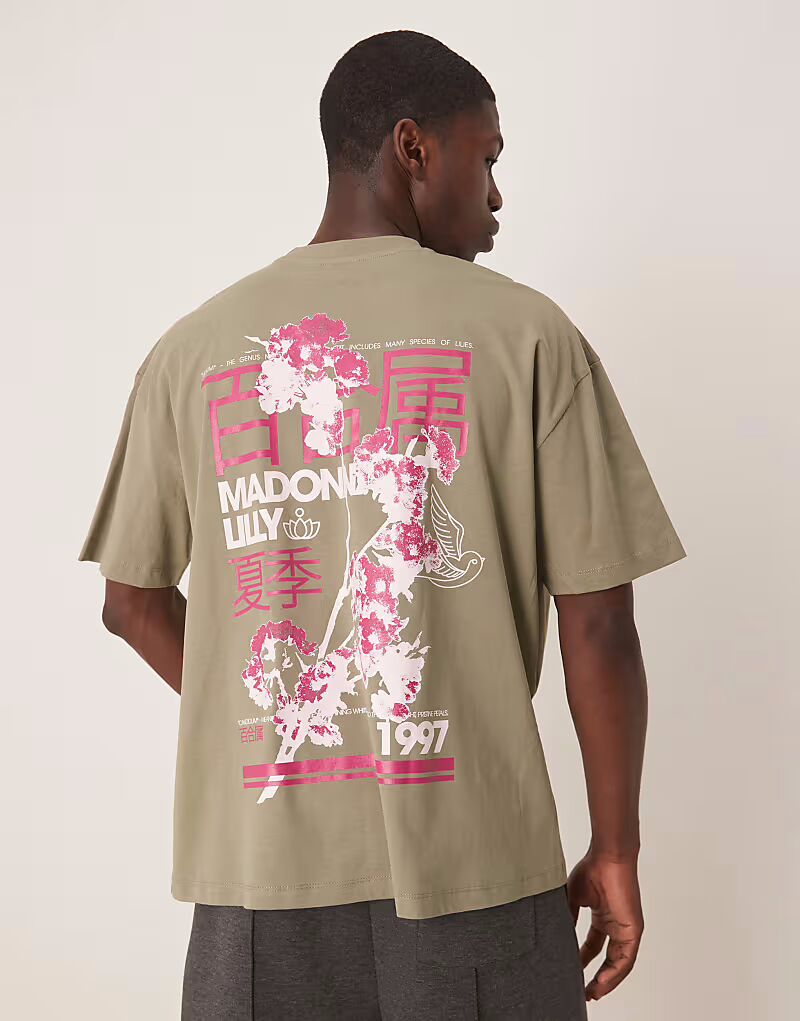 Футболка свободного кроя ASOS DESIGN с цветочным принтом цвета светло-хаки
Футболка свободного кроя ASOS DESIGN с цветочным принтом цвета светло-хаки